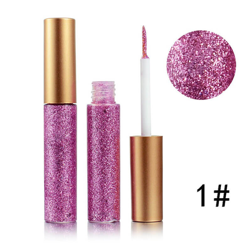 16 color liquid eyeliner glitter waterproof long lasting private label