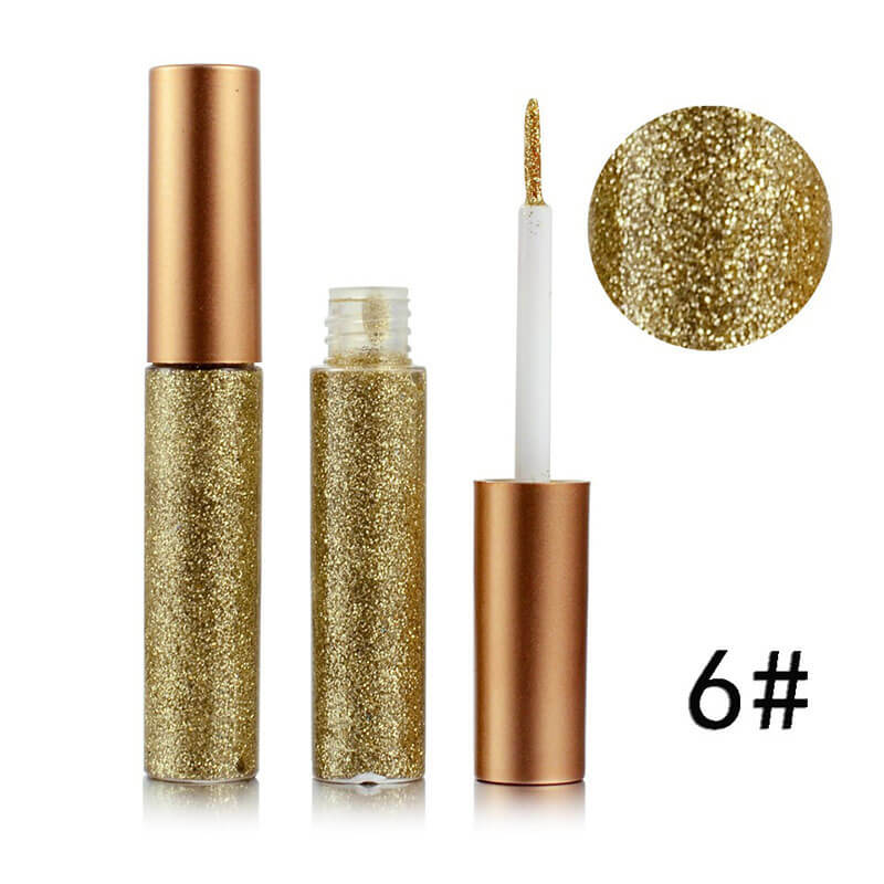 16 color liquid eyeliner glitter waterproof long lasting private label