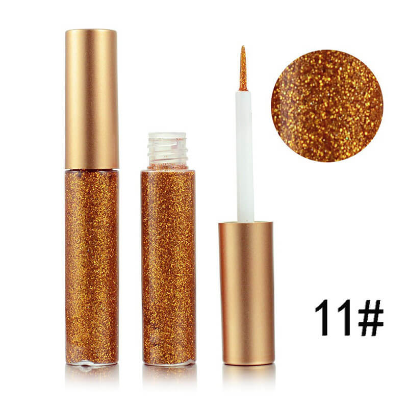 16 color liquid eyeliner glitter waterproof long lasting private label