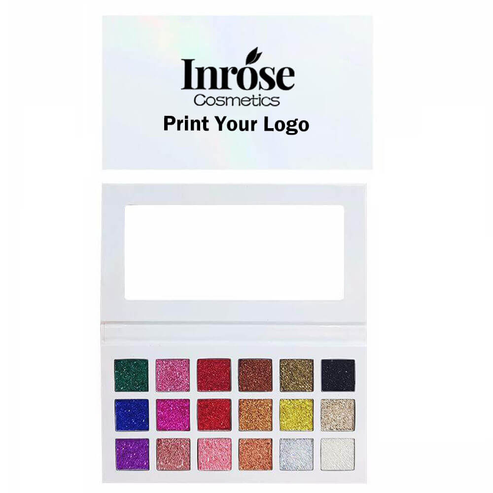 18 color glitter eyeshadow palette shinning high pigmented