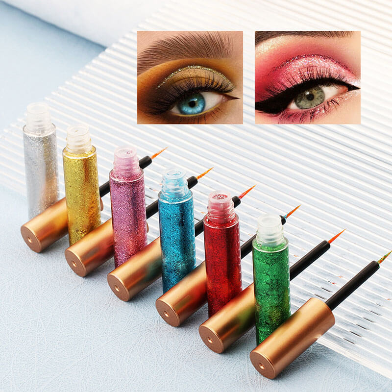 16 color liquid eyeliner glitter waterproof long lasting private label