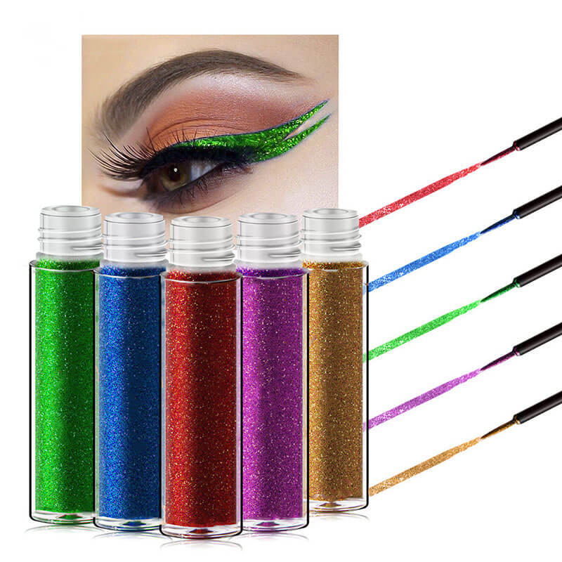 16 color liquid eyeliner glitter waterproof long lasting private label