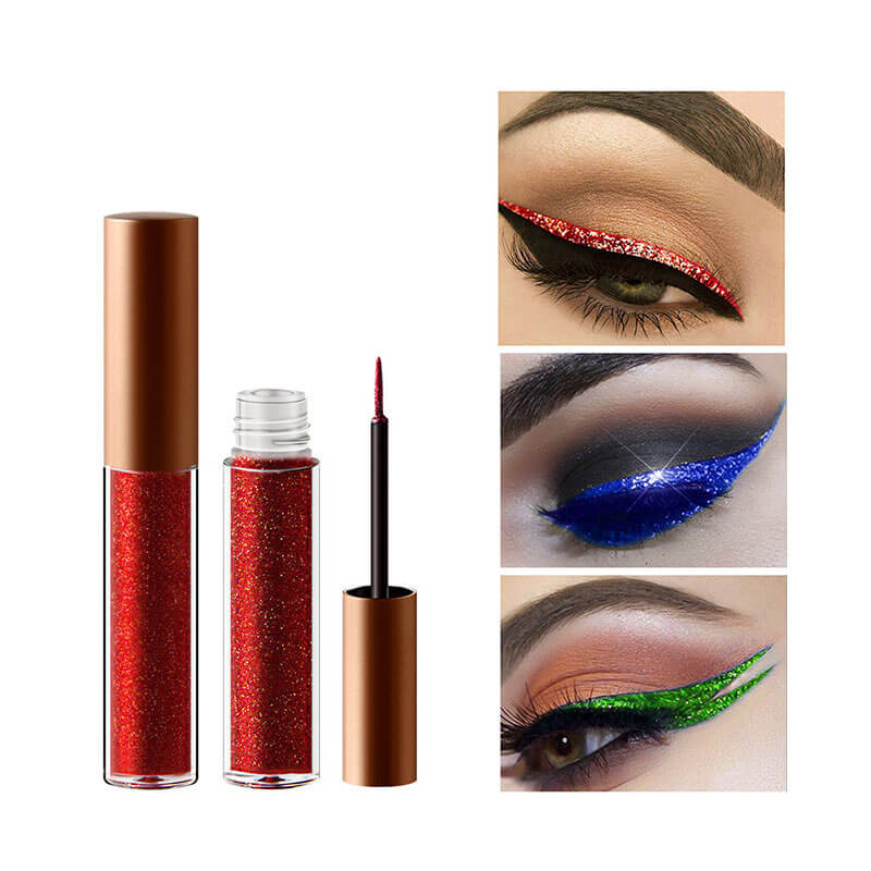 16 color liquid eyeliner glitter waterproof long lasting private label