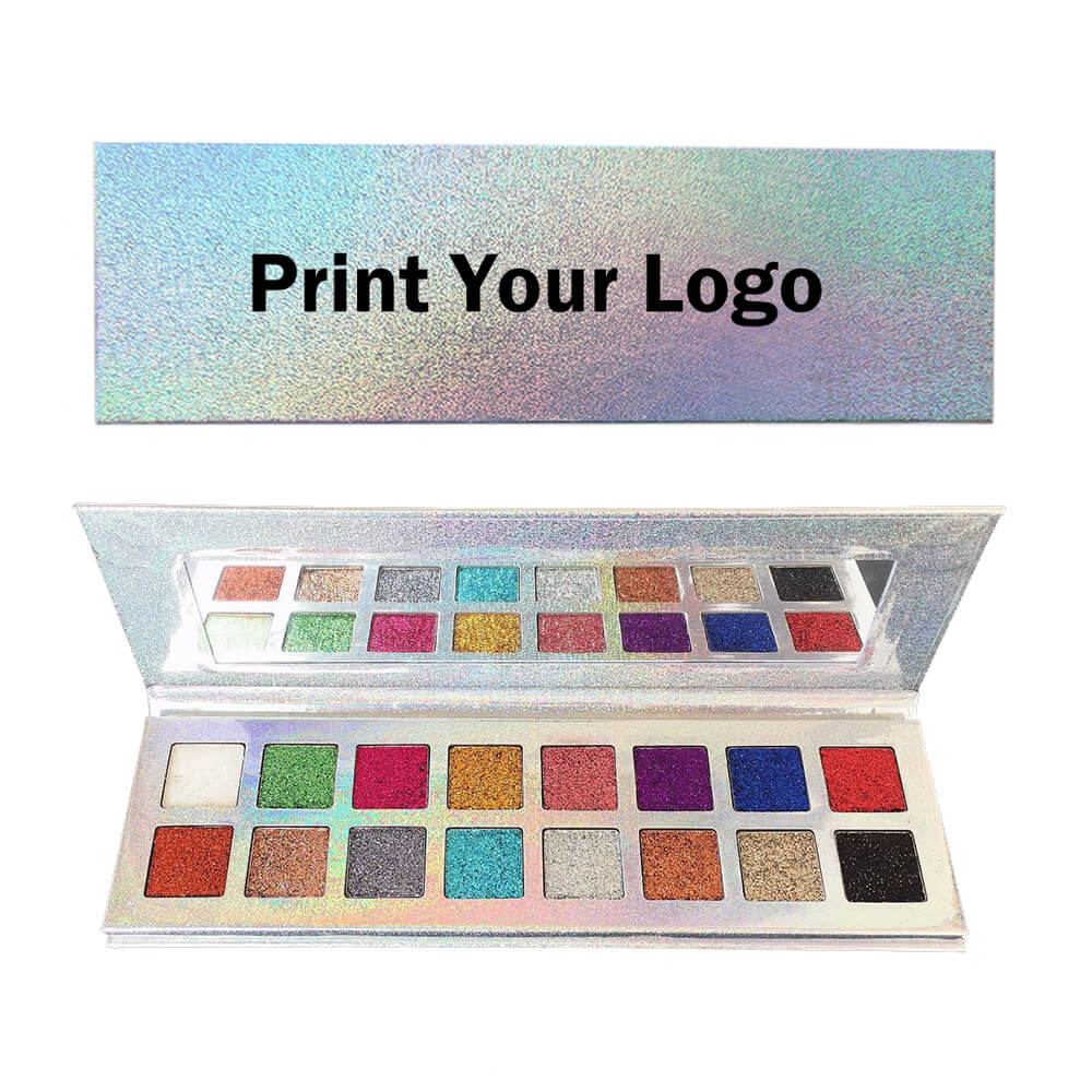 16 color glitter eyeshadow palette pearl shiny electroplating bright