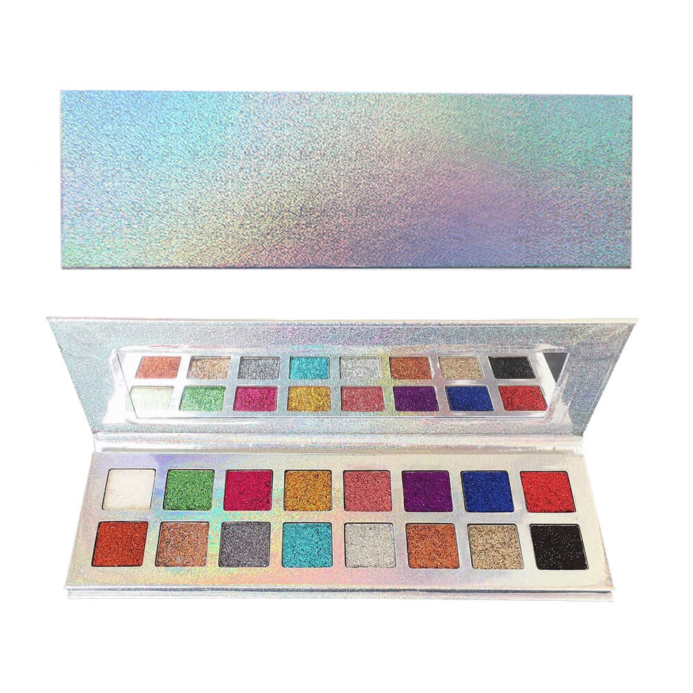 16 color glitter eyeshadow palette pearl shiny electroplating bright