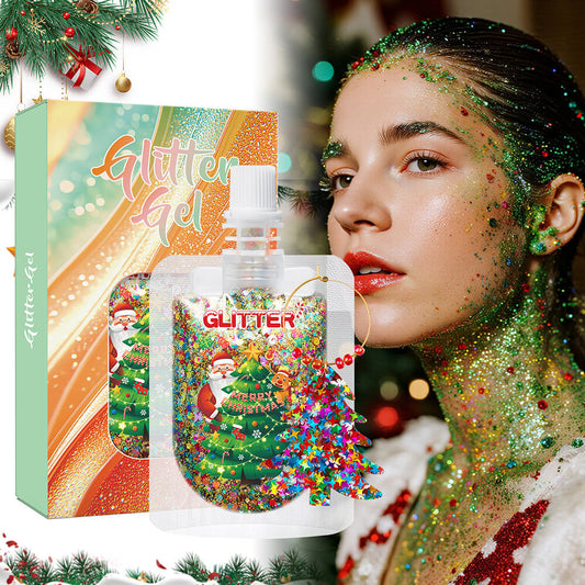 10 color glitter gel Christmas series sequin body face decoration shimmer gel