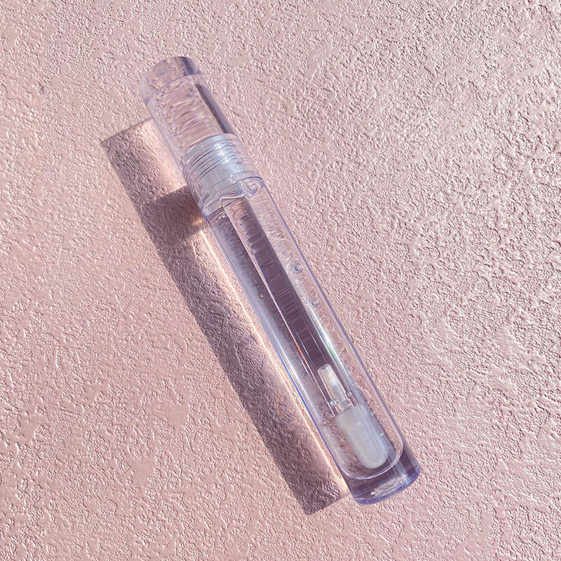 2 color lipgloss glitter black clear lip gloss lip glaze colorful shiny
