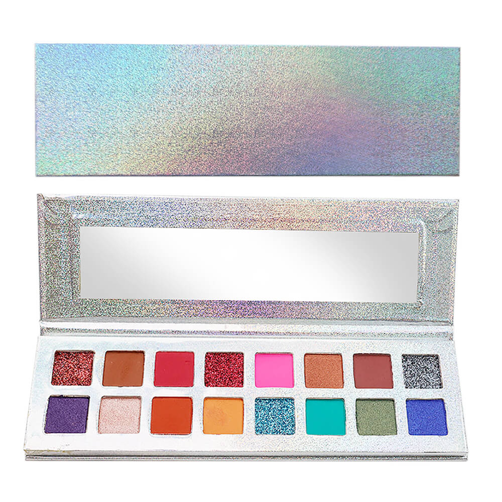 16 color eyeshadow palette pearl glitter shiny electroplating palette