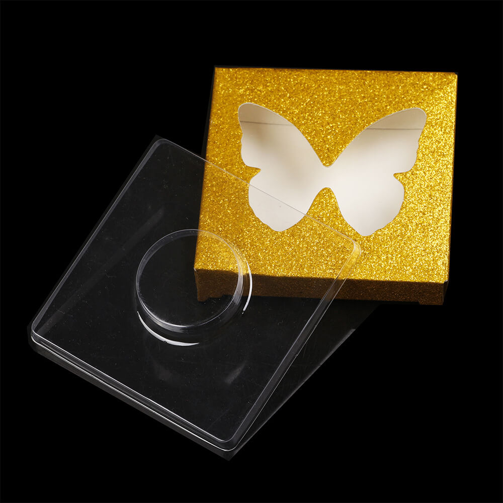 12 color butterfly eyelash box square lash packaging box fashion style