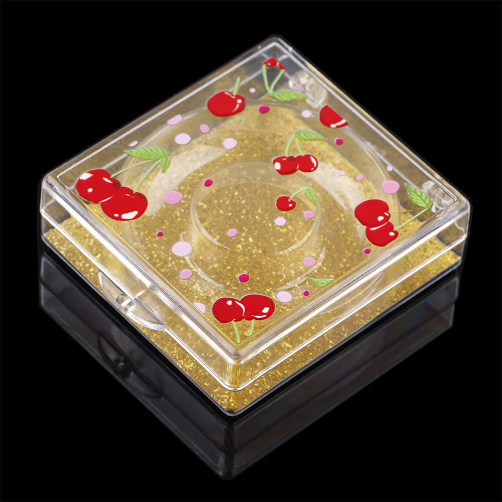 12 color cherry eyelash box square empty packaging box creative new