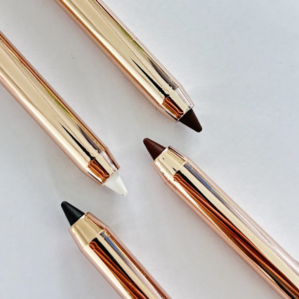 4 color eyeliner gel eye line pen automatic extendable waterproof long-lasting