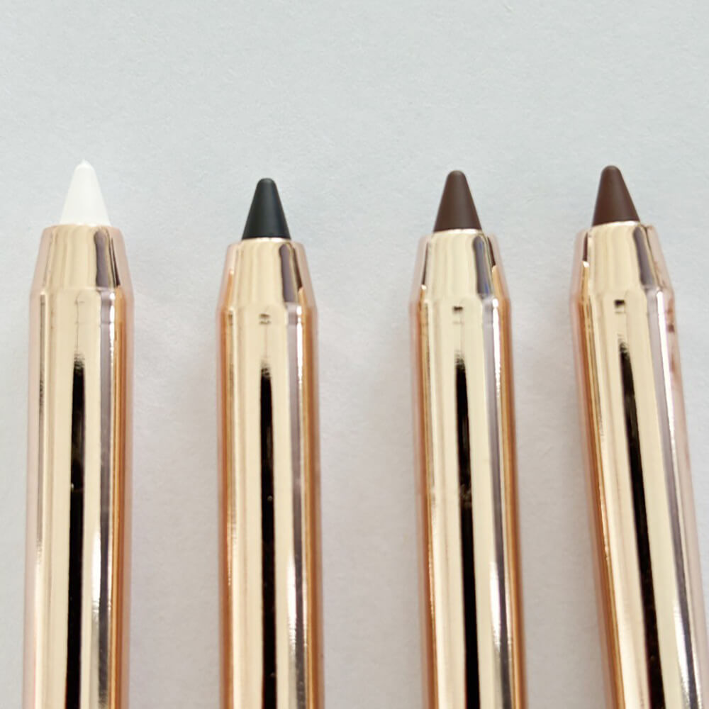 4 color eyeliner gel eye line pen automatic extendable waterproof long-lasting
