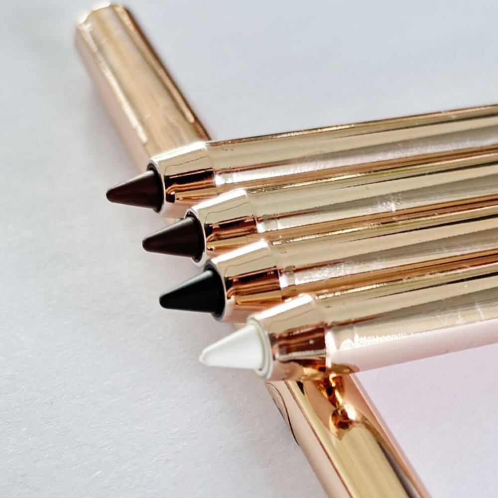 4 color eyeliner gel eye line pen automatic extendable waterproof long-lasting