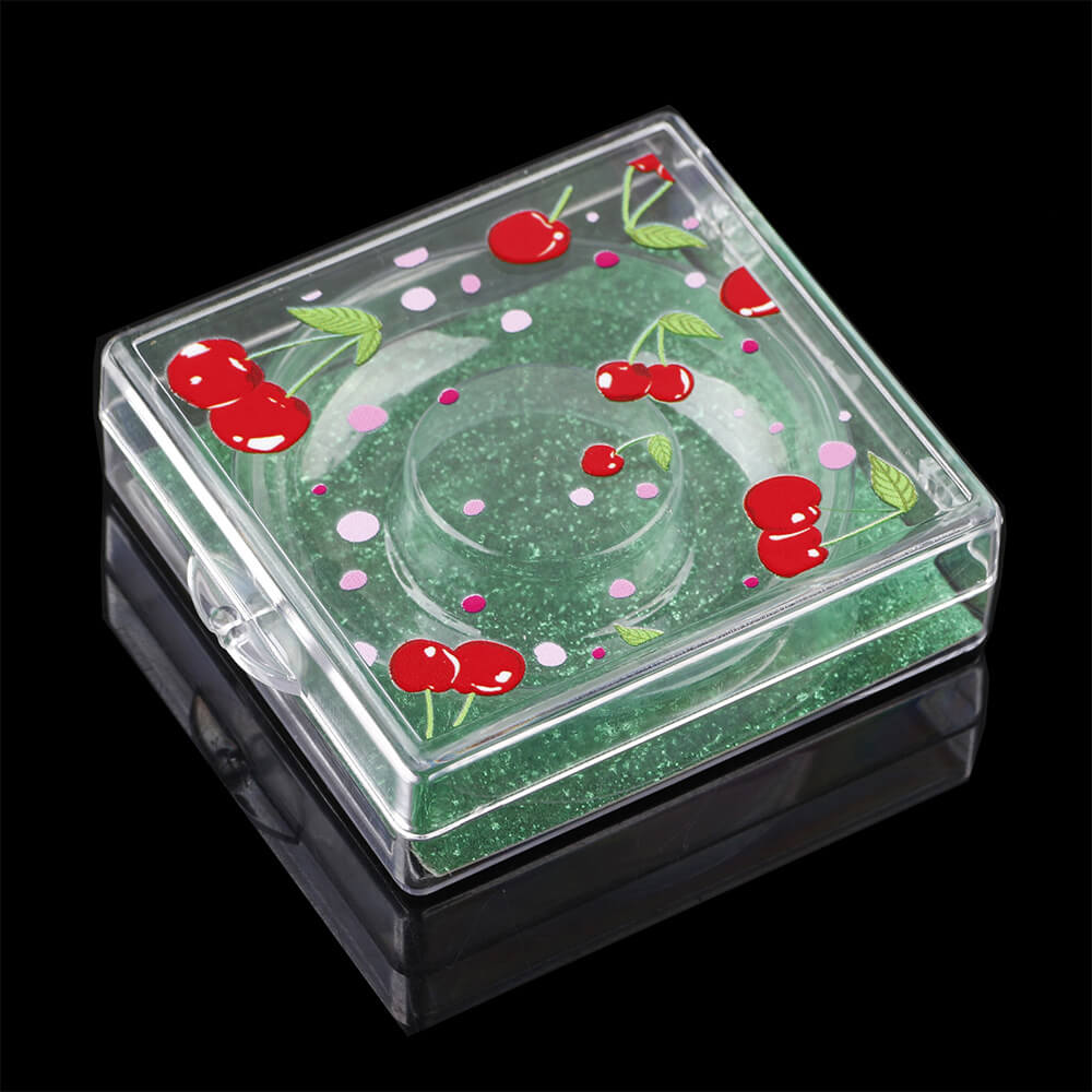 12 color cherry eyelash box square empty packaging box creative new