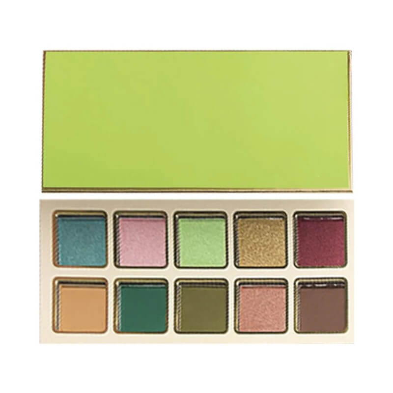 10 color eyeshadow palette green high pigmented long lasting
