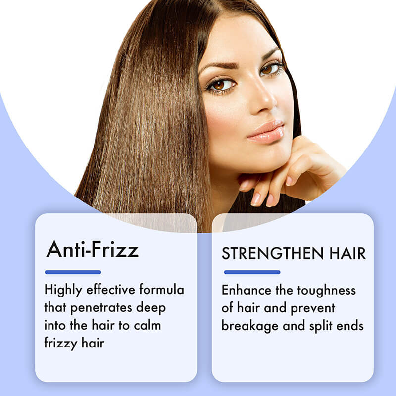 Leave-in hair treatment serum essential oil capsules conditioner Argan oil anti-frizz