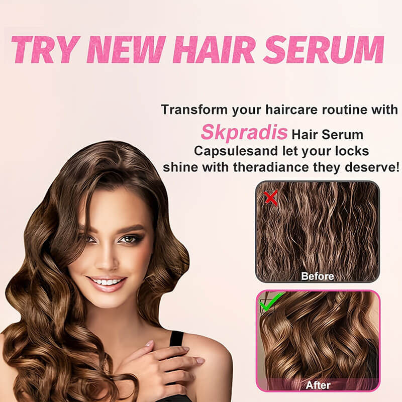 Leave-in hair treatment serum essential oil capsules conditioner Argan oil anti-frizz