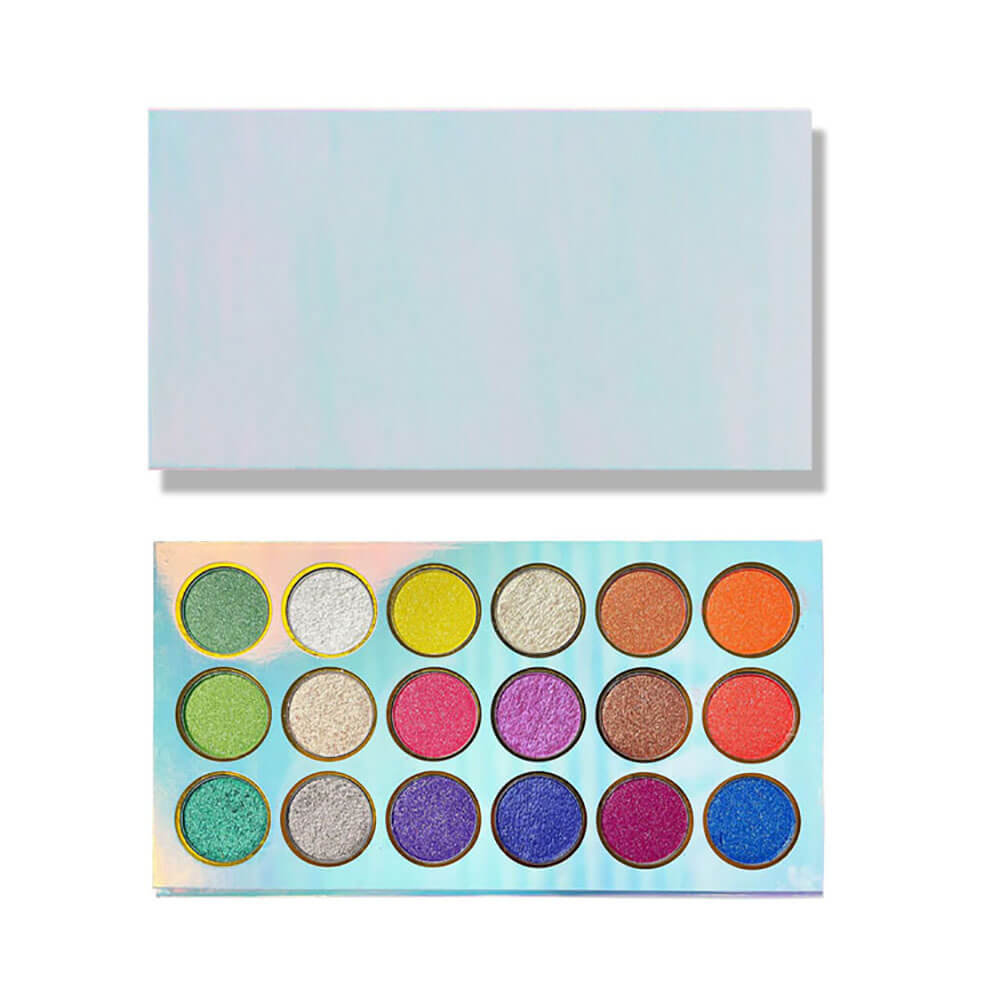 18 color eyeshadow palette high pigmented shimmer eye shadow