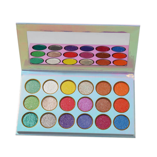 18 color eyeshadow palette high pigmented shimmer eye shadow