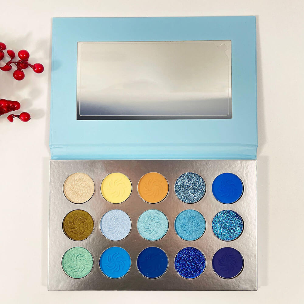 15 color seasons eyeshadow palette waterproof vegan high pigmented