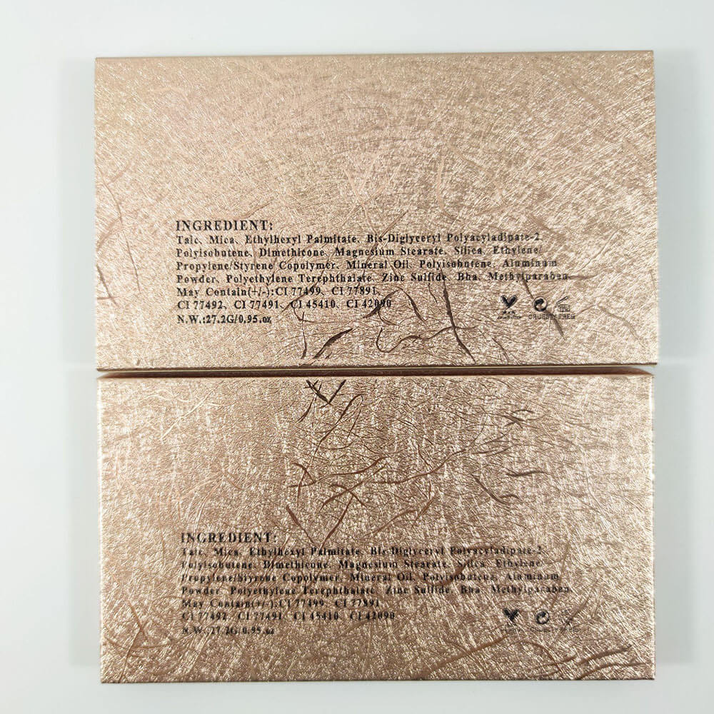 18 color gold eyeshadow palette matte waterproof long lasting