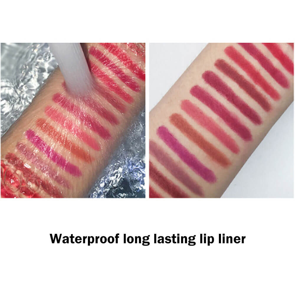 12 color lip liner matte lip color pencil swivel high pigmented