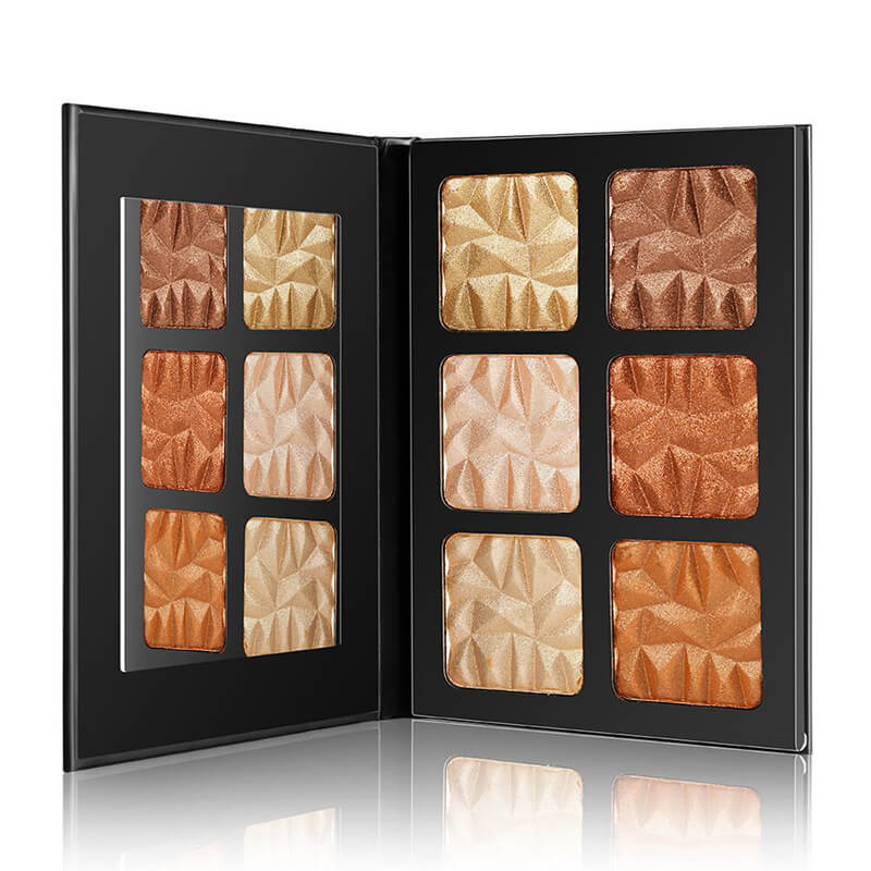 6 color diamond highlight palette contour face nose shadow brightening
