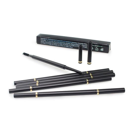 6 Color Eyebrow Pencil Ultra-Fine Slim Waterproof High Pigmented Private Label