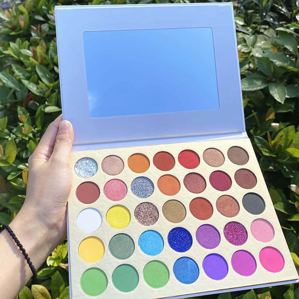 35 color eyeshadow palette high pigmented long lasting hot selling