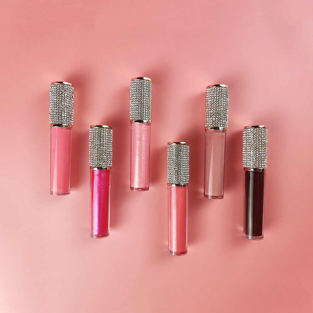 64 color diamond tube lip gloss nude shimmer high pigmented (color 33-64)