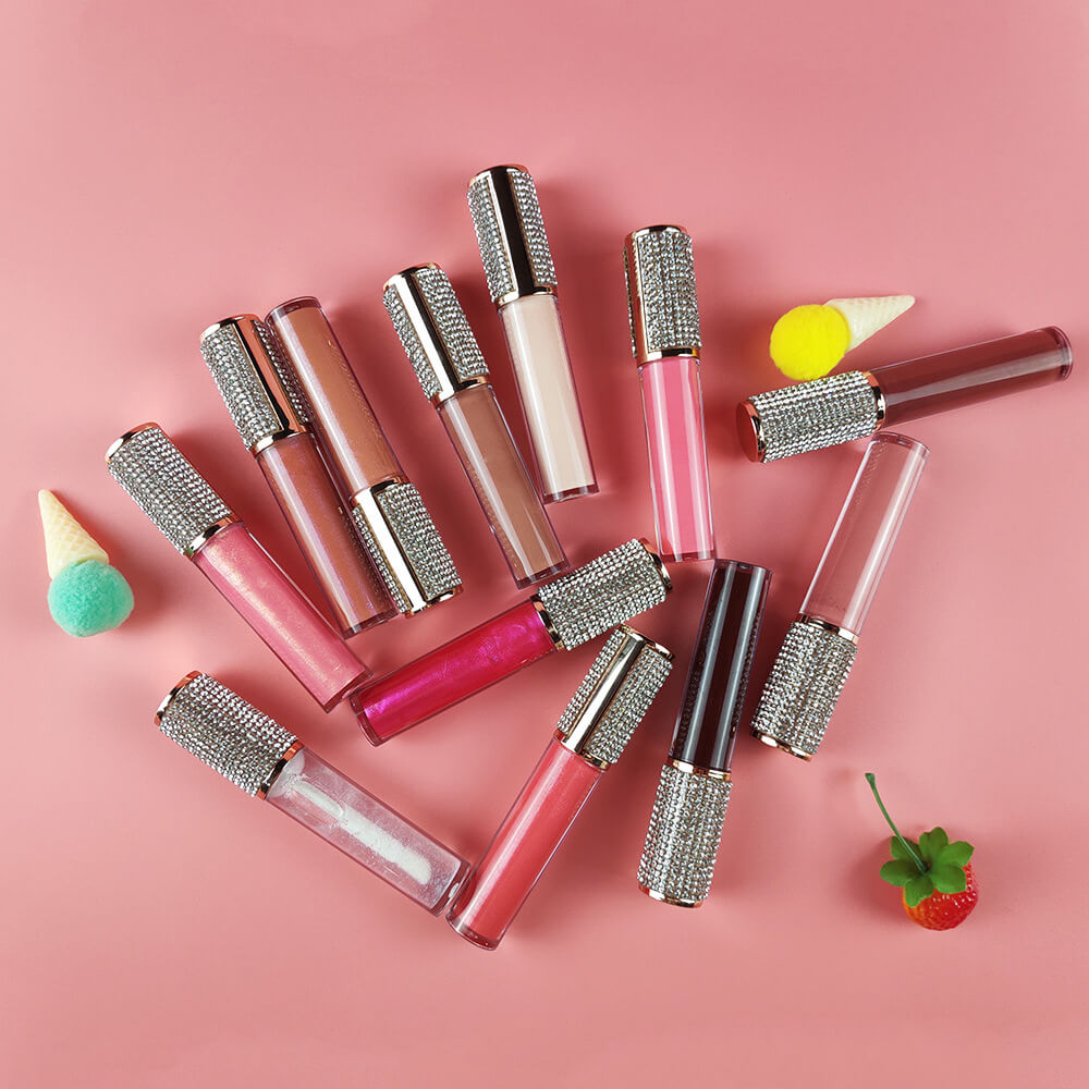 64 color diamond tube lip gloss nude shimmer high pigmented (color 33-64)