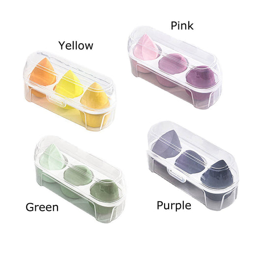 3 in 1 makeup sponge soft beauty blender powder puff wet and dry