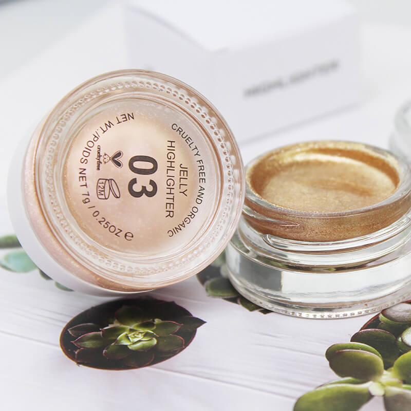 7 color jelly highlighter liquid eyeshadow shimmer high pigmented