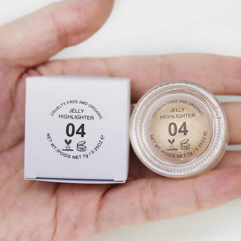 7 color jelly highlighter liquid eyeshadow shimmer high pigmented