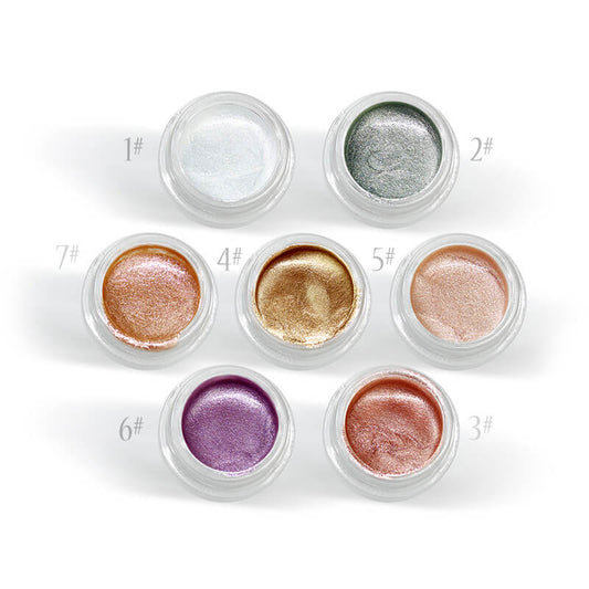 7 color jelly highlighter liquid eyeshadow shimmer high pigmented