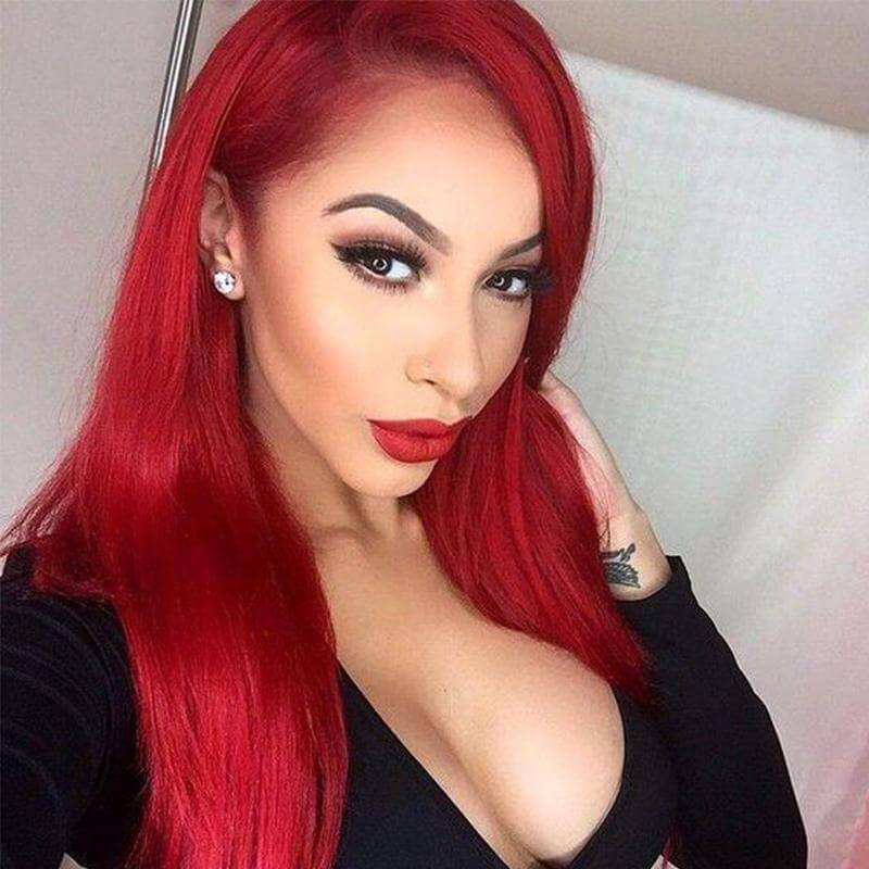 Women wigs lady straight hair natural fashion 25.6 inch