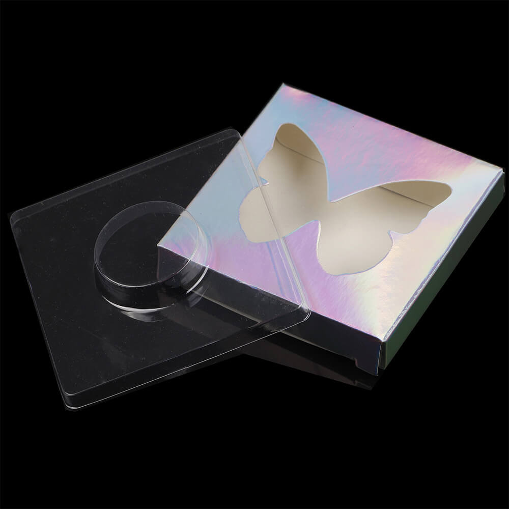 12 color butterfly eyelash box square lash packaging box fashion style