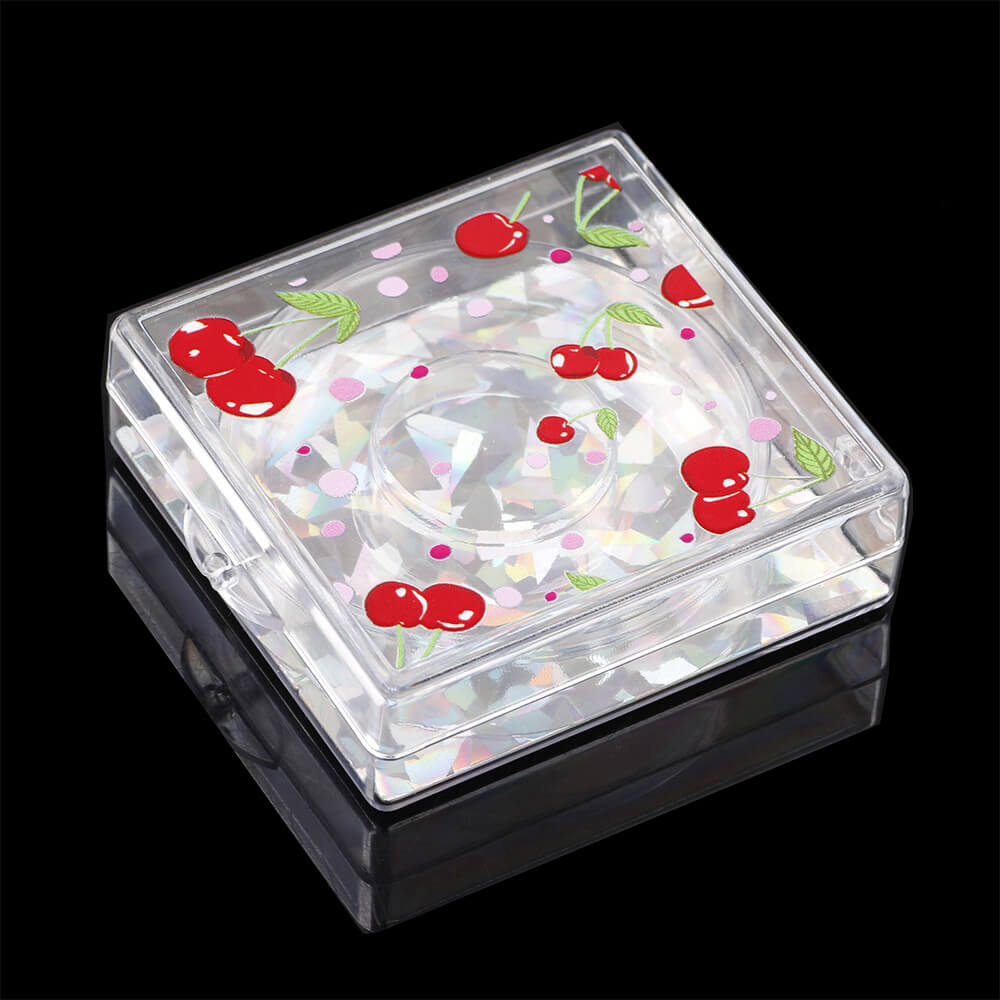 12 color cherry eyelash box square empty packaging box creative new