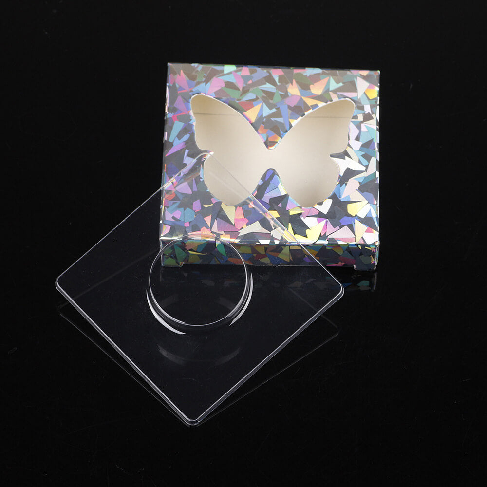 12 color butterfly eyelash box square lash packaging box fashion style