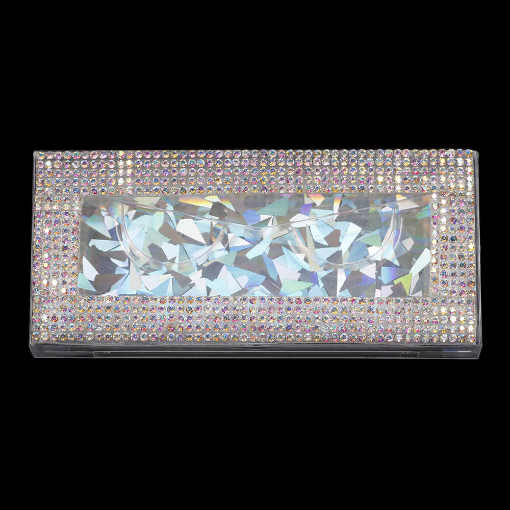 11 color diamond lash box pull-out rectangular eyelash packaging box