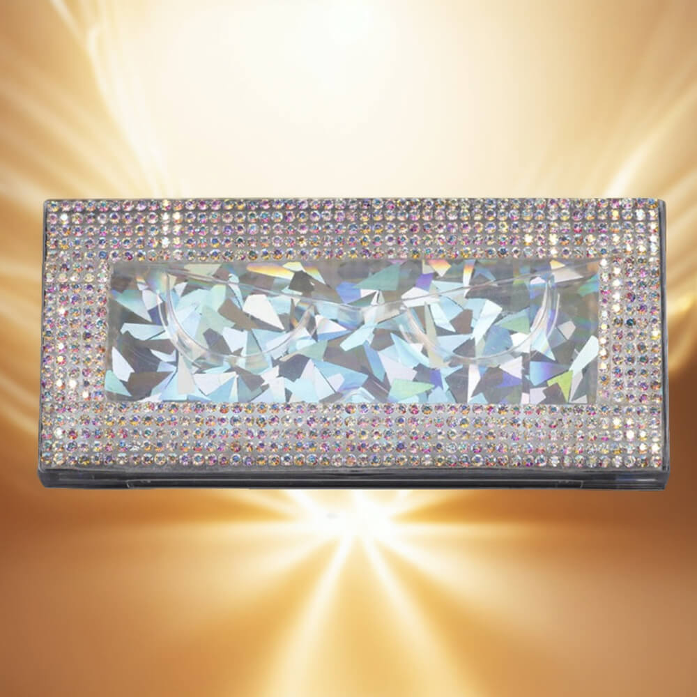 11 color diamond lash box pull-out rectangular eyelash packaging box