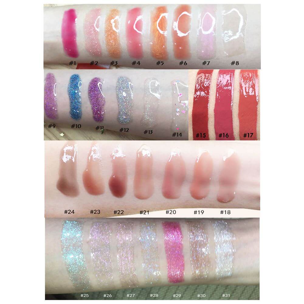 31 color jelly lip gloss nude high pigmented squeeze tube
