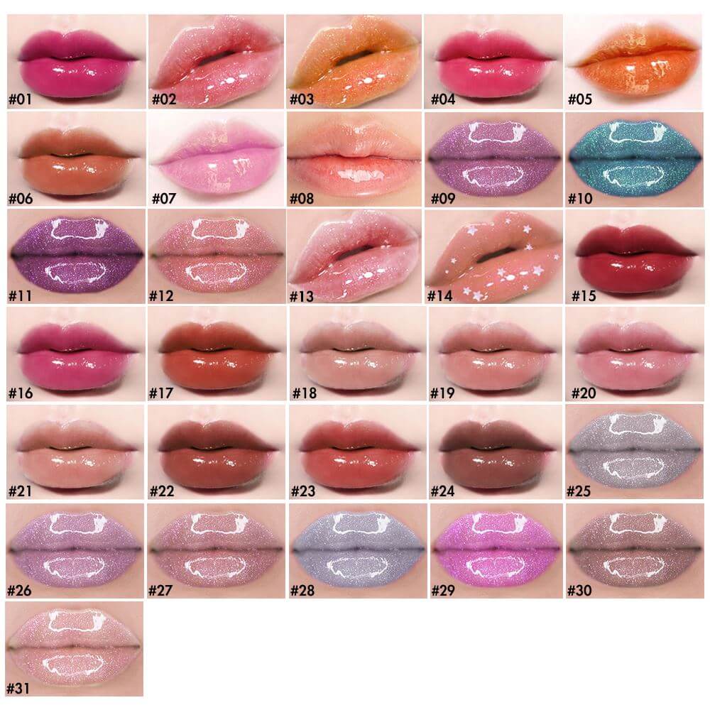 31 color jelly lip gloss nude high pigmented squeeze tube