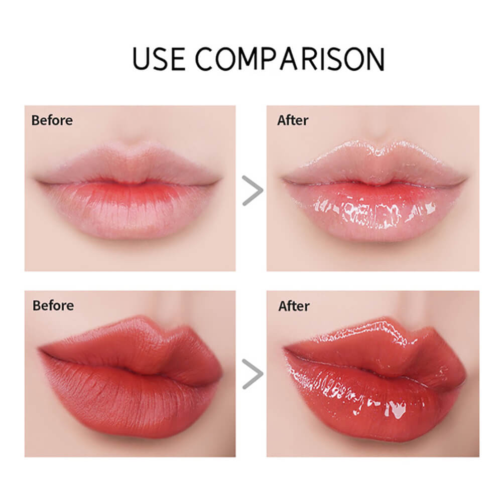 4 color lip oil lip gloss moisturing honey keychain