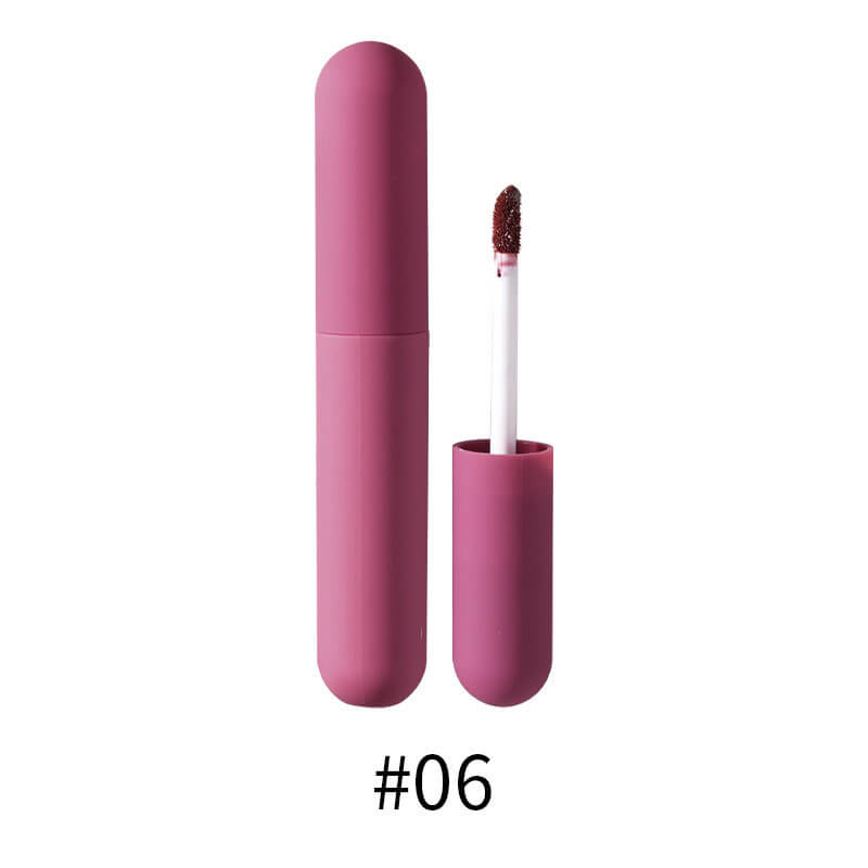 6 colors nude lip gloss lip glaze bullet long lasting vegan high pigmented