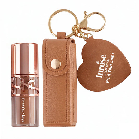 9-Shade Chocolate Nude Lip Glaze Moisturizing Lip Gloss Non-Sticky Lip Oil