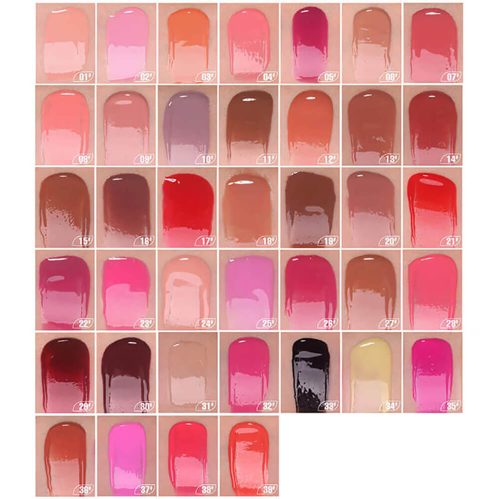 39 color lip gloss nude lip glaze long lasting high pigmented vegan (color 34-39)
