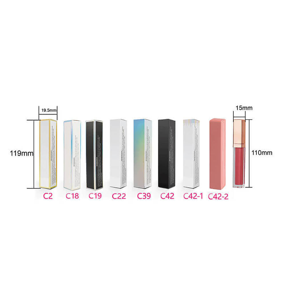 40 Color Lip Gloss Nude Shimmer Lip Glaze Moisturizing High Pigmented Gold Tube