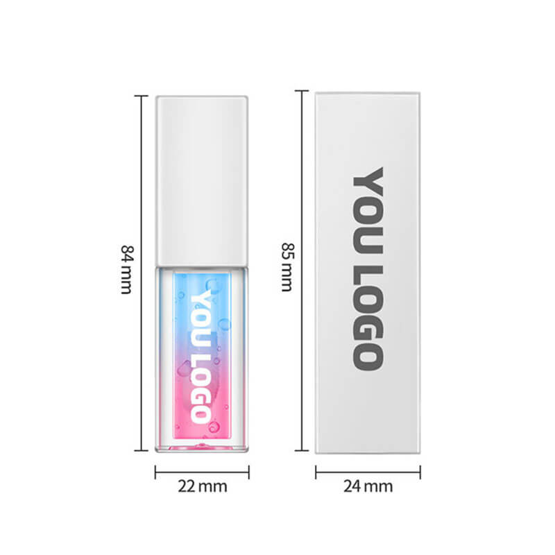 5 color lip oil lip plumping two-color plant fruit lip gloss moisturizing