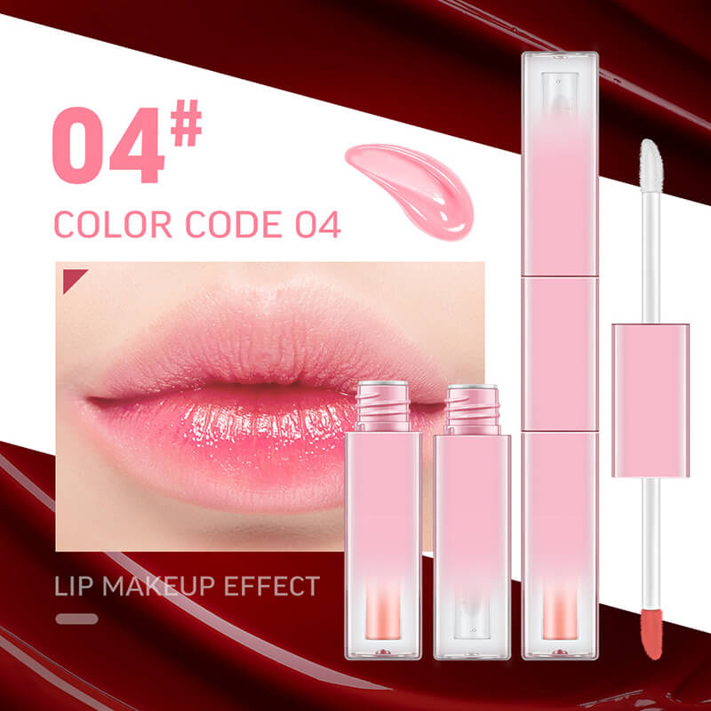 7 color lip gloss double-ended lip tint & lip oil long lasting vegan
